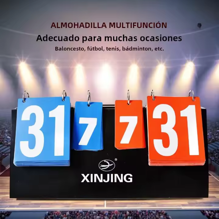 Tablero De Puntuación Deportivo De 2 Dígitos PVC Portátil Para Baloncesto Fútbol Voleibol Tablero De Puntos Giratorio - 1