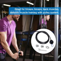 Cable De Acero Fuerte Para Remolino De Fitness 2.5M 3M 4M 5mm Thicken Cable De Remolino De Casa Para Gimnasio Accesorios De Equipo De Ejercicio Unisex - details 1