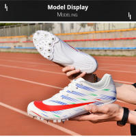 Zapatos De Entrenamiento De Atletismo Health Spike Para Hombres Y Mujeres En Competencias De Larga Distancia Corrida Y Salto 2218 Microfibra PU CANVAS Técnica ForMotion Suela De Goma Mesh (Air Mesh) Negro Blanco Tallas 36-46 - details 12