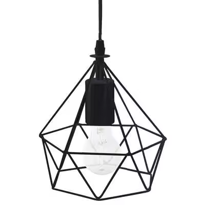 Factory Cuadros - Lámpara Colgante Ida - Techo - Negro - 19x22 Cm - 1
