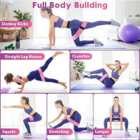 Pack De 3 Bandas De Resistencia Para Estiramiento Y Sentadillas Tamaño Grande Mediano Y Pequeño Equipo De Yoga Para Caderas Y Piernas - details 0