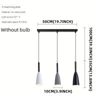 Luz De Pendant LED Para Restaurante Moderna Nórdica Minimalista Creativa Para Arte De Barra De Hierro Instalación Por Cable - details 6