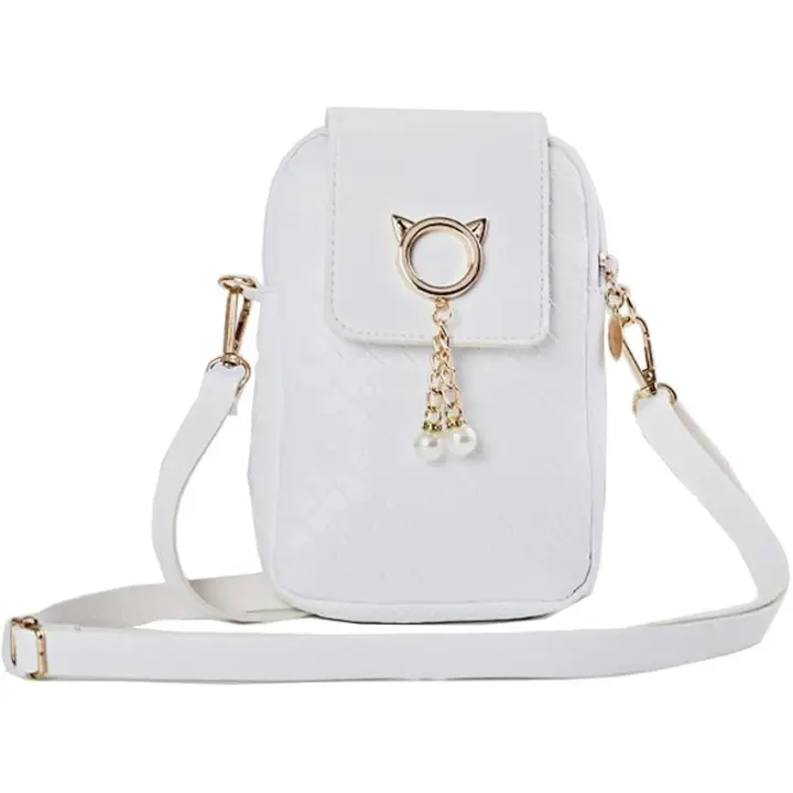 Mini bolso de mano de PU para teléfono de mujer, billetera inteligente con teléfono móvil y correa de hombro estable para ir de compras - 1