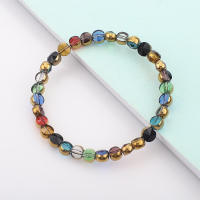 48Pcs/Lot 6mm Cristal Genuino De Vidrio Pintado Redondo Pequeño Separador Para Creación De Joyas Pulseras Collares Accesorios - details 5