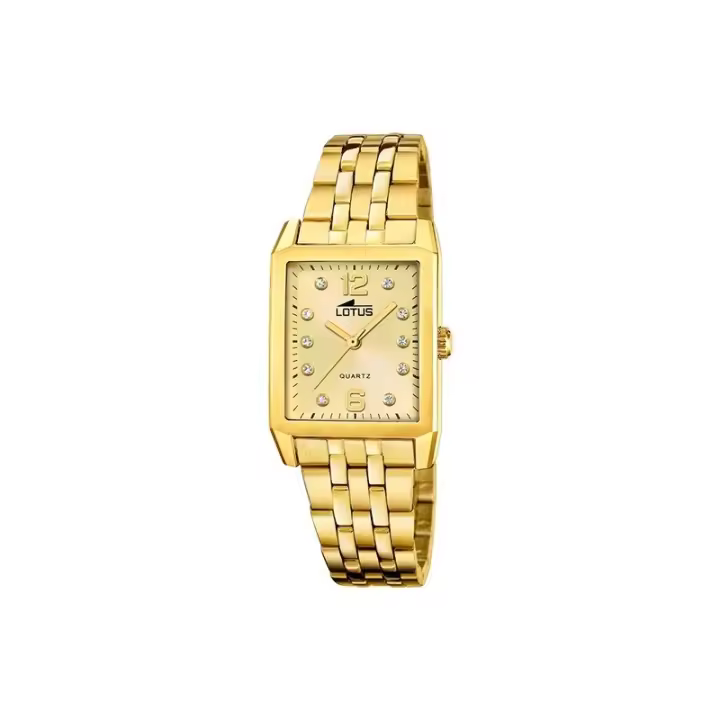 Reloj Lotus Mujer 18986/2 Square Series - Acero Inoxidable, Rectangular, Dorado - 1