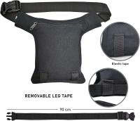AHR Quality Riñonera Pierna con Correa Pierna Extraíble Riñonera Lateral Pernera Moto Hippie con Cremallera, 3 Bolsillos y Doble Sujeción Unisex - details 1