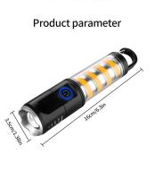 Linterna LED Super Brillante Multi Funcional Para Camping Luz De Emergencia Para Running Al Aire Libre Con Zoom Pocket - details 10