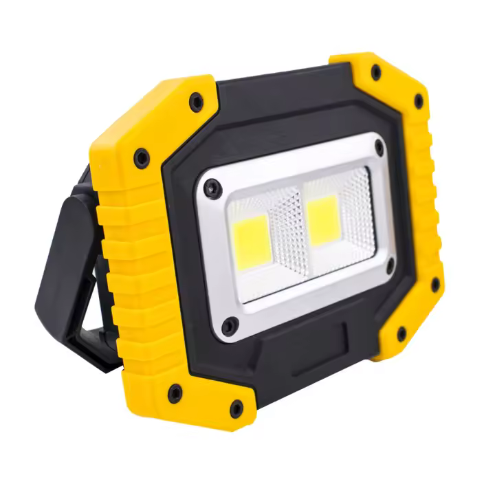 Luz de trabajo LED recargable, reflector portátil, impermeable, para exteriores, COB, con 3 modos para camping, senderismo, reparación de automóviles, emergencias. - 1