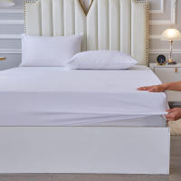 Juego De Sábanas 3/4pcs Impermeable Y Transpirable Para Dormitorio 1 Sábana Plana 1 Funda De Sábana 2 Fundas De Almohada Poliéster/Celulosa 300TC 90gsm - details 8