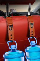 Ganchos De Cuero PU Para Almacenamiento De Coche Organizador De Asiento Frontal Y Respaldo Accesorios Interiores De Automóvil Clip De Cinturón Auto - details 2