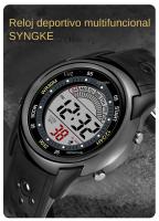 Reloj Deportivo Para Hombre Synoke Resistente Al Agua 5Bar Reloj Militar LED Pantalla Digital Antigolpes Diseño Delgado Con Alarma Y Cronómetro - details 0