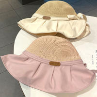Gorro De Lata Para Mujer Protección UV Sombrero De Paseo Playa Exterior Con Cordones Estilo Panama Para Verano - details 2