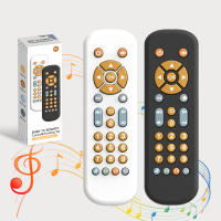 Juguete Educativo Para Bebés Control Remoto De TV Con Cubierta De Silicona Suave Música Y Luz Aprendizaje Temprano Para Niños - details 0