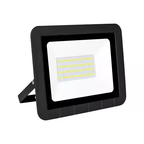 Proyector led plano negro matel ip65 30w cálida - 1