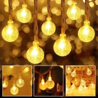 Luces De Bolitas De Burbuja Fairy 1pc 10/20/30/40LED Para Camping Fiesta Courtyard Jardín Potenciado Por Batería - details 5