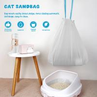 3 Rolls De Bolsas Para Gatos Extra Gruesas Y Grandes Con Cierre De Cordón Resistente Al Desgarro Para Caja De Arena De Mascotas - details 2