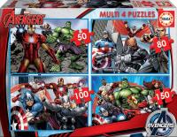 Educa  Multi 4 Puzzles Junior Puzzle Infantil Avengers, Marvel de 50,80,100 y 150 Piezas. + 5 años Educa 16331 - details 0