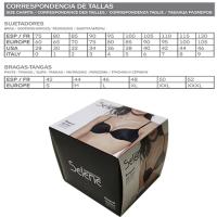 Selene Sujetador Louise Negro Sin Costuras con Relleno Realza el Pecho Estiliza Contorno Sin Aros. - details 5