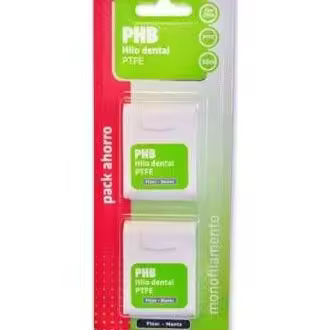 Phb Fluor Y Menta Hilo Dental Cera Duplo 50M - 1