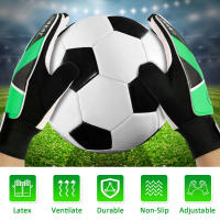 Guantes De Portero De Fútbol Para Niños 2 Piezas Tamaño Ajustable 5/6/7 Con Correa En La Muñeca Antideslizantes Y De Dedos Completos - details 5