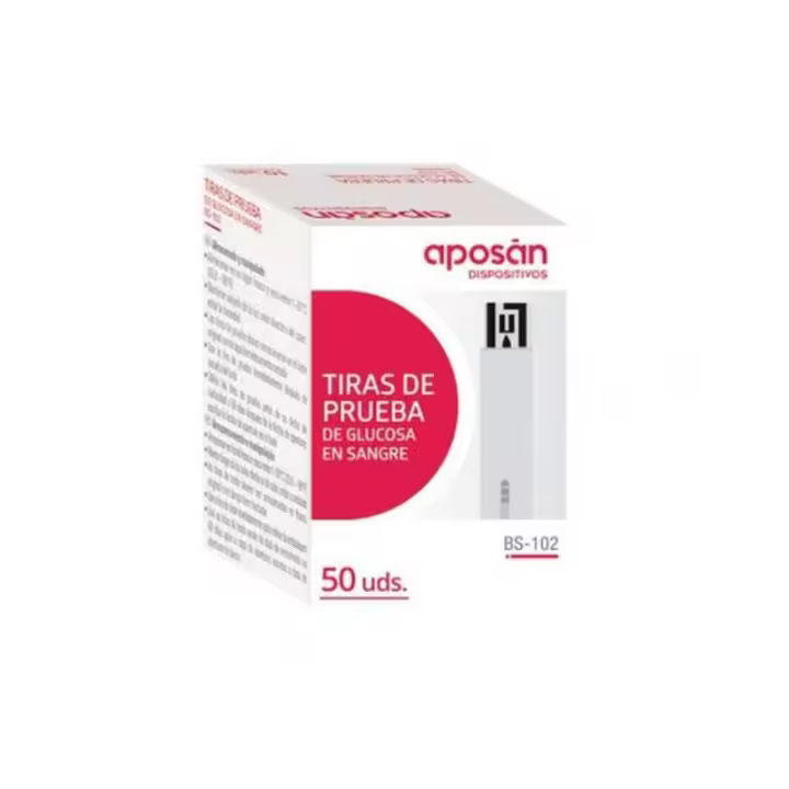 APOSAN TIRAS REACTIVAS GLUCEMIA 50 U - 1