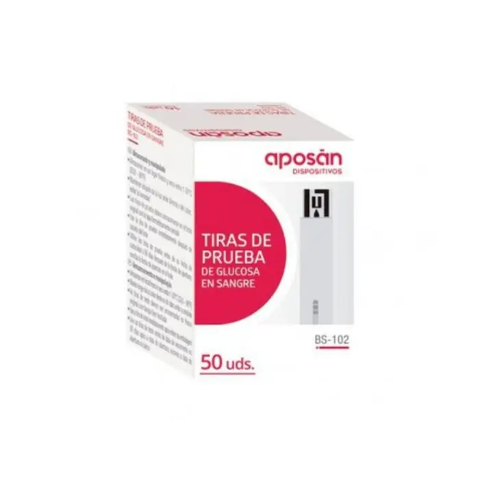 APOSAN TIRAS REACTIVAS GLUCEMIA 50 U - 1