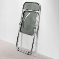 ORION91 Silla Plegable LYRAE Gris Ahumado 48x75x53cm Comedor Oficina Salón Teletrabajo Cocina - SpazioLuzio - details 1