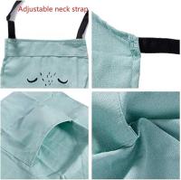 Delantal de mezcla de algodón para padres e hijos (2 unidades), delantal creativo con bolsillos, ideal para el día a día, ideal para cocinar y hornear para adultos y niños. - details 0