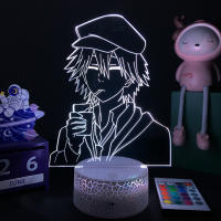 Lámpara LED 3D Anime Bungo Stray Dogs Luz Nocturna Figura Ranpo Para Decoración De Habitación Regalo De Cumpleaños Iluminación Para La Pared - details 5