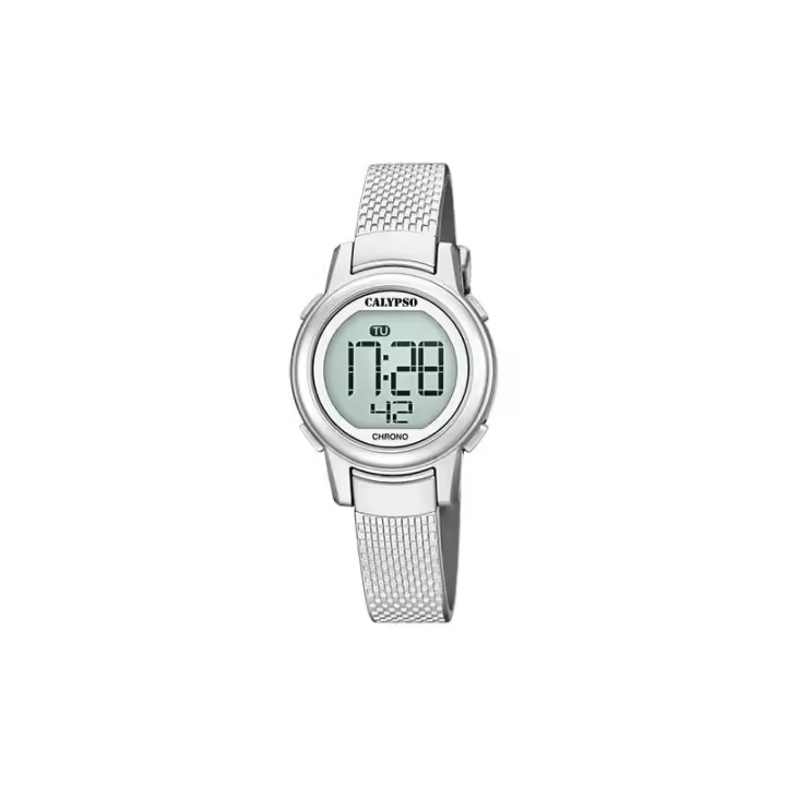 Reloj Digital Calypso Mujer K5736/1 con Alarma, Fecha, Luz y Cronómetro en Goma Gris - 1