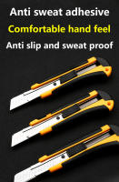 Cuchillo De Utilidad Retráctil De Acero Inoxidable SK5 25mm Pack De 5/10 Con Caja Cortador De Papel Y Cuerda Para Artesanía Y Modelado - details 1
