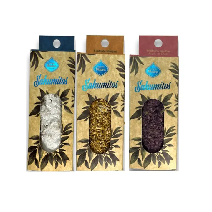 INCIENSOSHOP - Pack de 3 unidades (Yagra, Palo Santo y Rosas) de sahumitos de Sagrada Madre hecho a mano con Amor en Argentina - 1
