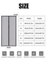 Nueva Cortina De Puerta Magnética Sin Perforar Para El Verano Insecto Repelente Malla Ventilación Automática Cierre De Pestaña Para Ventanas Y Puertas Del Hogar - details 10