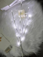 Rama De Birch Blanca Con Luces LED Artificial Decorativo Para Fiesta De Cumpleaños Boda Decoración De Hogar Piloto Incluido Fuente De Alimentación Batería - details 10