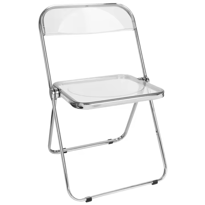 Silla plegable de acrílico para camping con respaldo para jardín, terraza y balcón - 1