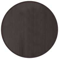 vidaXL Alfombra redonda bambú 80 cm Color Negro,  Natural,  Marrón y mas Alfombras de área  Alfombra de Piso para Sala de Estar Dormitorio Habitación Salón - details 1
