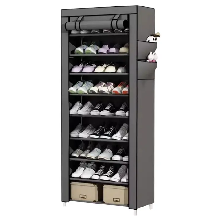 Zapatero Mikomika con 10 Niveles para Almacenar y Organizar Hasta 30 Pares de Zapatos con Funda a Prueba de Polvo (58 x 28 x 170 cm zapatero-10p-001 1990 D7 ) - 1