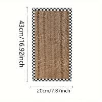 Tablero De Afilado Para Gatos a Cuadros Negro Y Blanco Juguete Resistente Al Desgaste Para Masticar Uñas Cama Para Gatos - details 4
