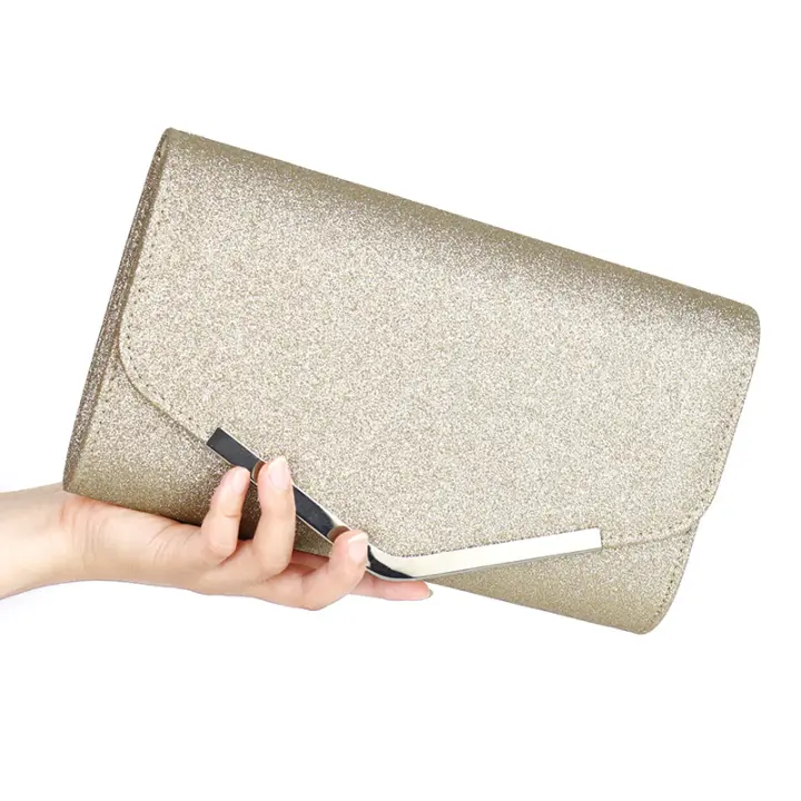 Bolso de mano Pequeño para Mujer, Cartera de Mano para Fiesta de Noche, at La Moda, Colone Dorado, para banquete - 1