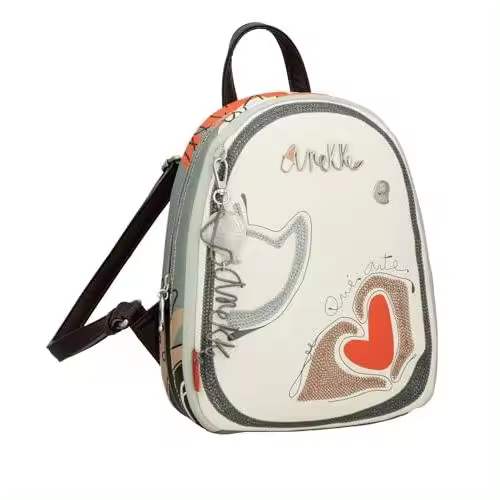 Anekke Mochila de Paseo Alma - Estilo Comodo y Funcional | Asas Regulables y Bolsillo Exterior | Medidas: 24x30x8 cm - 1