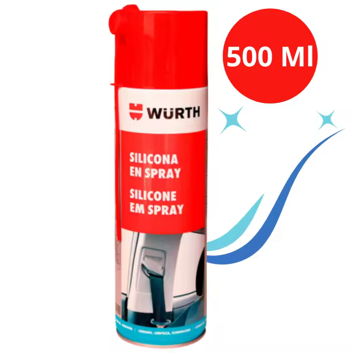 Silicona en Spray WURTH 500 Ml - Protección de Materiales y Aislante Eléctrico - 1