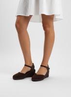 Calzados soraia, Alpargatas de Cuña con Plataforma para Mujer - Sandalias de Esparto con Tira al Tobillo, Punta Cerrada y Acabado en Gamuza Sintética - Calzado Cómodo de Verano Estilo Boho Chic - details 13