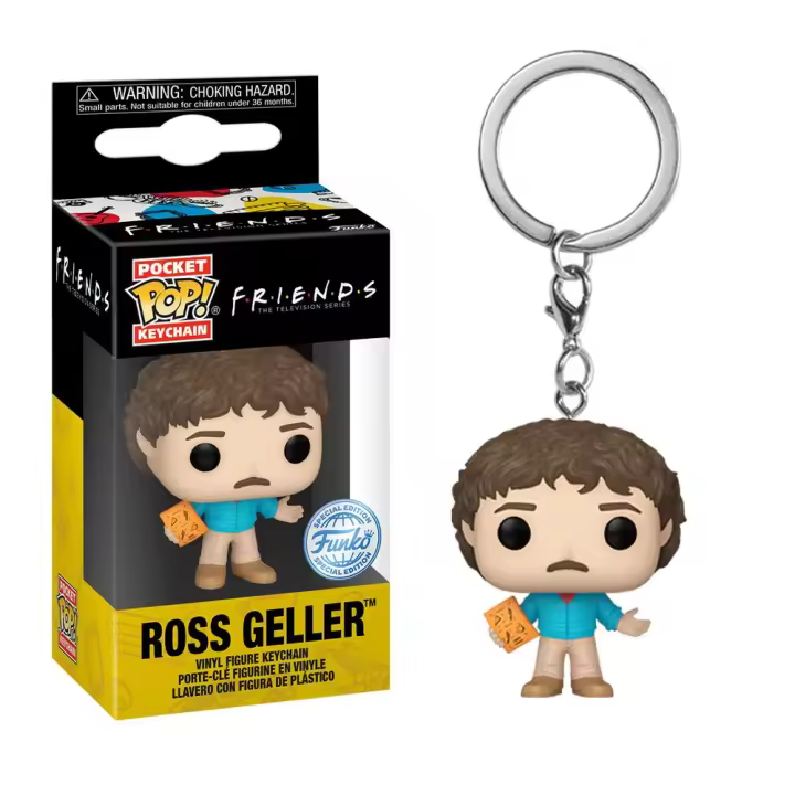 Funko Pocket Pop! Llavero: Friends - Ross de los 80, 59192 - 1