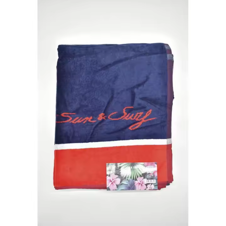 Toalla de playa en Tejido Jacquard, 100% Algodón, Modelo 04874 Ancla, Sun&Surf - 1