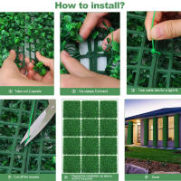 Panel De Hierba Artificial De Boxeo Verde Protección UV Decoración Verde Privacidad Valla De Escenario Para Jardín Y Bodas - details 0