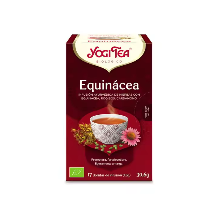 Yogi Tea Equinacea 17 Filtros Bioclub - Contribuye Al Equilibrio Físico y Bienestar - 1
