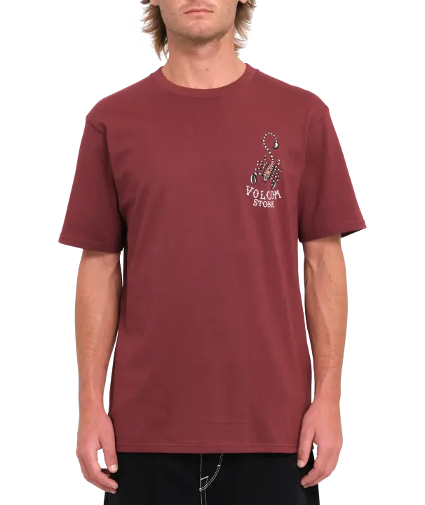 Camiseta de manga corta Volcom Lintell Classic - Merlot - 1