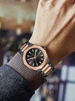 Reloj De Negocios TOMI De Lujo Para Hombres Con Caja De Regalo Caja De Acero Inoxidable De Color Rosa Oro Versátil Y Sencillo Movimiento Cuarzo - details 9
