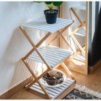 Estantería de Bambú - The Secret Home - Organizador Multiusos - Blanco y Natural - Eficiente y Decorativa - details 1