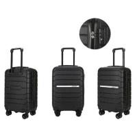 Maleta Trolley Poessa ABS Lagart Negro - 34x23.5x55 Cm - 4 Ruedas Dobles - details 4
